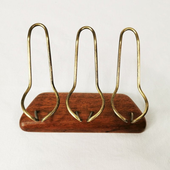 Image 1 of Vintage teak pipe stands, Sweden 1960