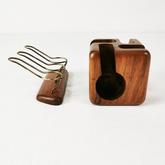 Image 1 of Vintage teak pipe stands, Sweden 1960