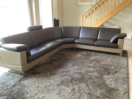 Image 1 of Leolux Cuno corner sofa - leather