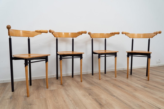 Image 1 of Ensemble de 4 chaises Jansky par Borek Sipek