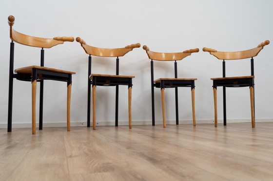 Image 1 of Ensemble de 4 chaises Jansky par Borek Sipek