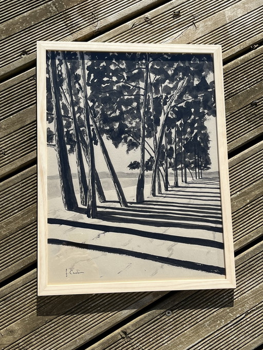 Avenue Du Cap Coz #3 - Indian Ink