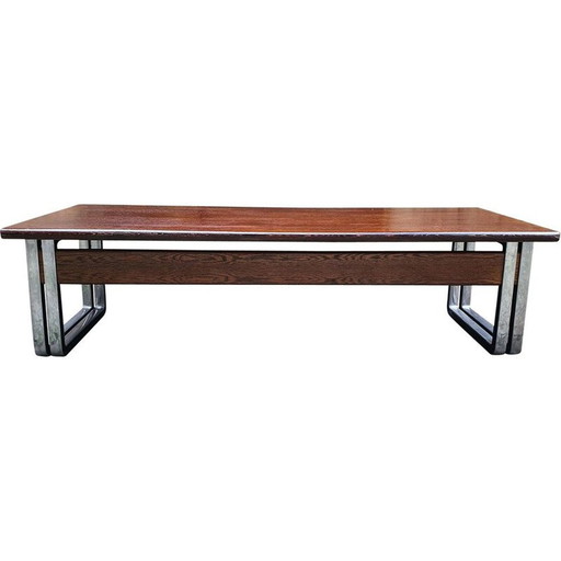Vintage T333 desk in cast aluminum by Eugenio Gerli and Osvaldo Borsani for Tecno, Italy