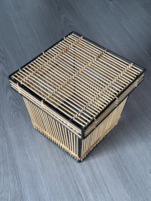 Vintage rattan box