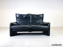 Divano Cassina Maralunga 2 posti Mid Century Vico Magistretti in pelle