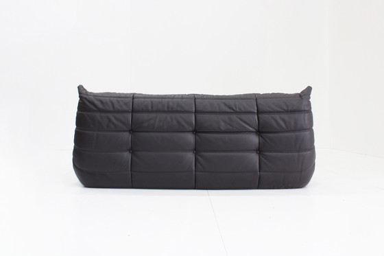 Image 1 of Divano Togo Ligne Roset 3 posti in pelle marrone