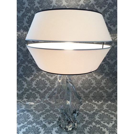 Image 1 of Vintage bubble crystal desk lamp by Robert Schneider, France 1950