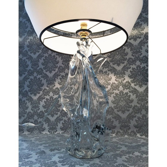 Image 1 of Vintage bubble crystal desk lamp by Robert Schneider, France 1950