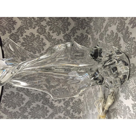 Image 1 of Vintage bubble crystal desk lamp by Robert Schneider, France 1950