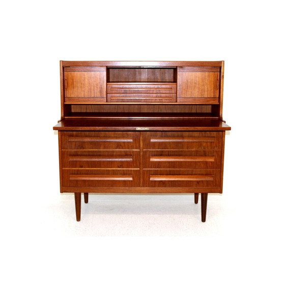 Image 1 of Vintage teak secretary by Sigfrid Omann for Olholm Møbelfabrik, Denmark 1960s