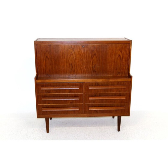 Image 1 of Vintage teak secretary by Sigfrid Omann for Olholm Møbelfabrik, Denmark 1960s