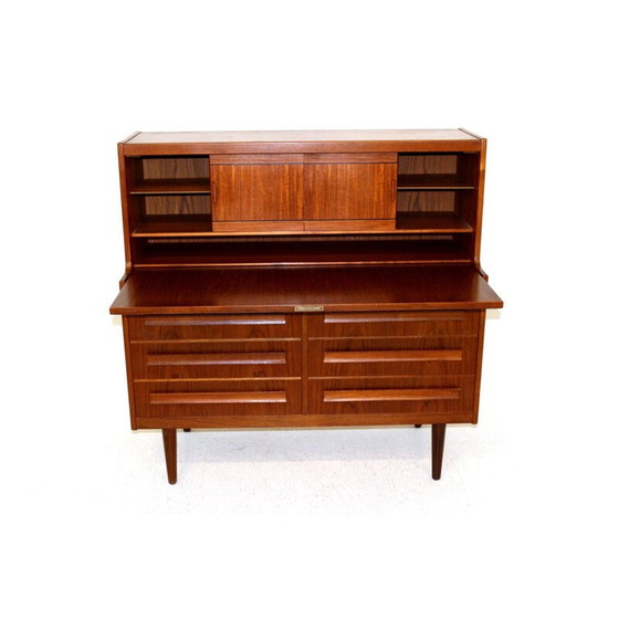 Image 1 of Vintage teak secretary by Sigfrid Omann for Olholm Møbelfabrik, Denmark 1960s