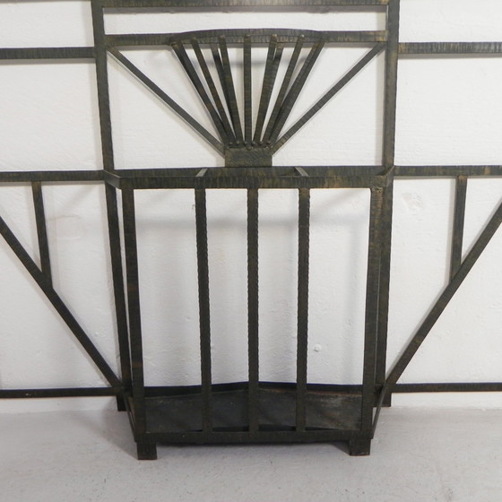 Image 1 of Large Standing Art Deco Wall Coat Rack, 1930s