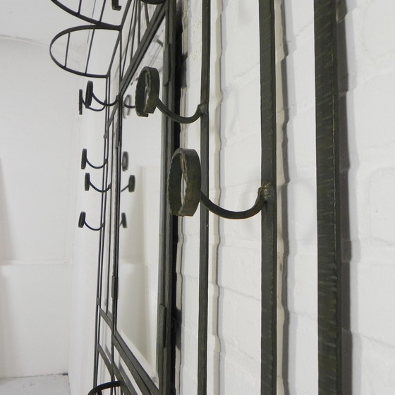 Image 1 of Large Standing Art Deco Wall Coat Rack, 1930s