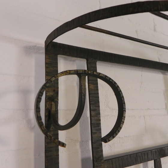 Image 1 of Large Standing Art Deco Wall Coat Rack, 1930s