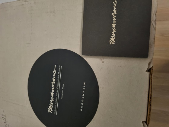 Image 1 of Robert Rauschenberg Édition d'assiettes en porcelaine pour le musée Guggenheim