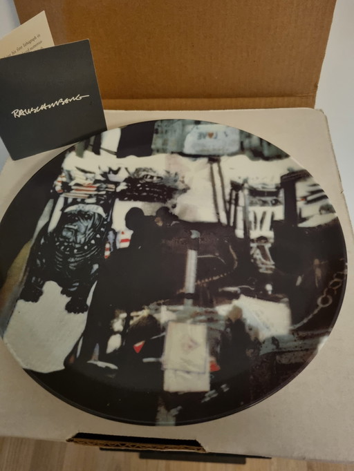 Robert Rauschenberg Porcelain plate edition for the Guggenheim Museum