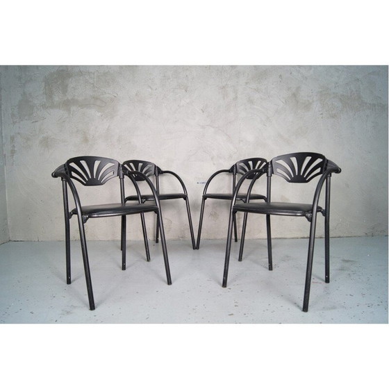 Image 1 of Set di 4 poltrone vintage di Lisa Bross per Studio Simonetti 1980