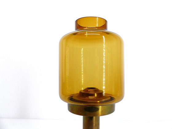 Image 1 of Honey Glass Candle Holder Hans-Agne Jakobsson Markaryd L 10232 1960