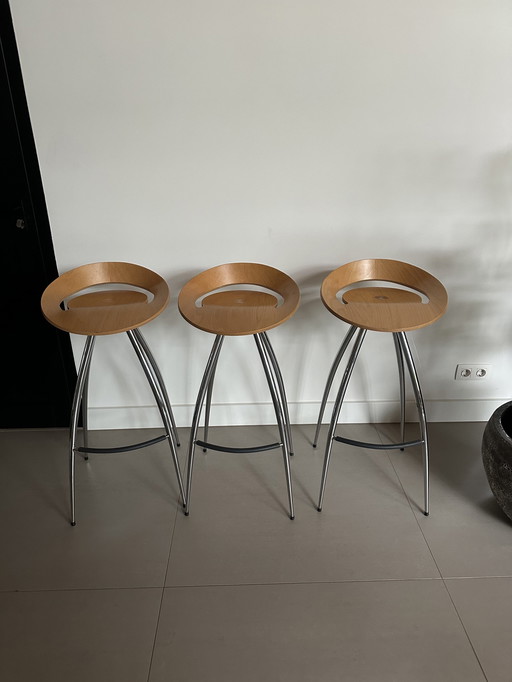  Three Lyra Bar Stools