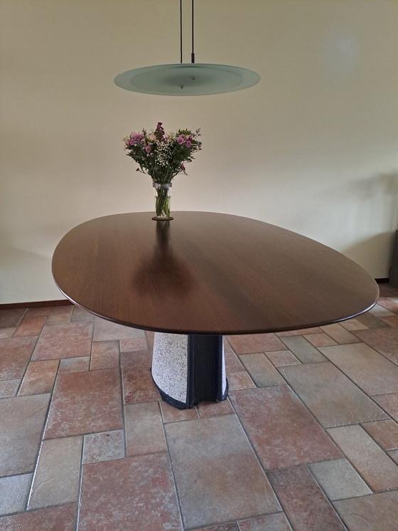 Image 1 of Tonon Oval Table And 6 Dining Table Chairs