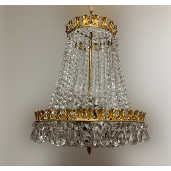 Image 1 of Lampadario di cristallo vintage, anni '60