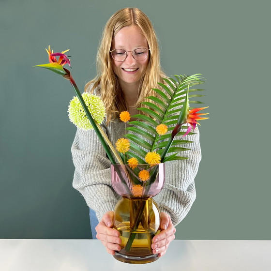 Image 1 of Cloudnola Flip Vase Medium Pink And Yellow