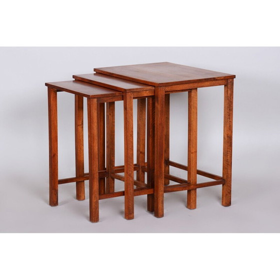 Image 1 of Vintage nesting tables in walnut, 1930