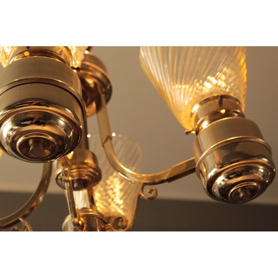 Image 1 of Lampadario vintage in vetro di Murano, Italia 1940