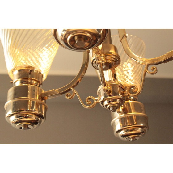 Image 1 of Lampadario vintage in vetro di Murano, Italia 1940