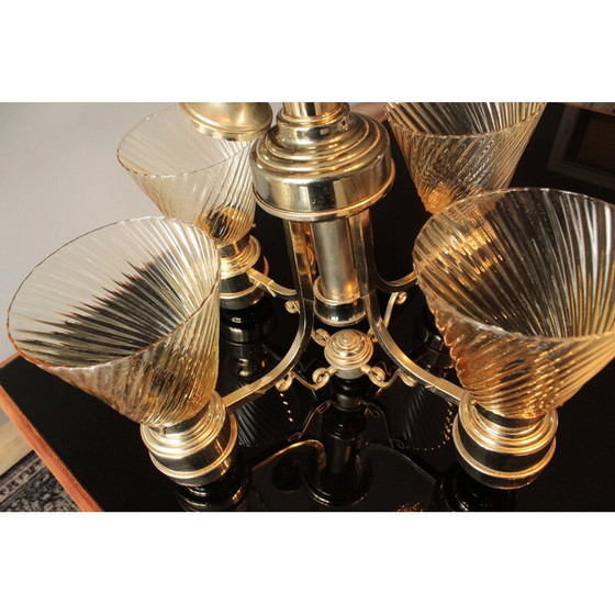 Image 1 of Lampadario vintage in vetro di Murano, Italia 1940