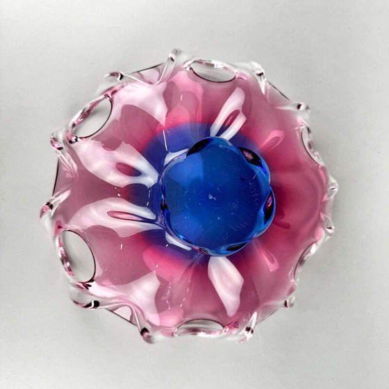 Image 1 of Vintage Czech Art glass bowl by Josef Hospodka for Chribska Glassworks, 1960s