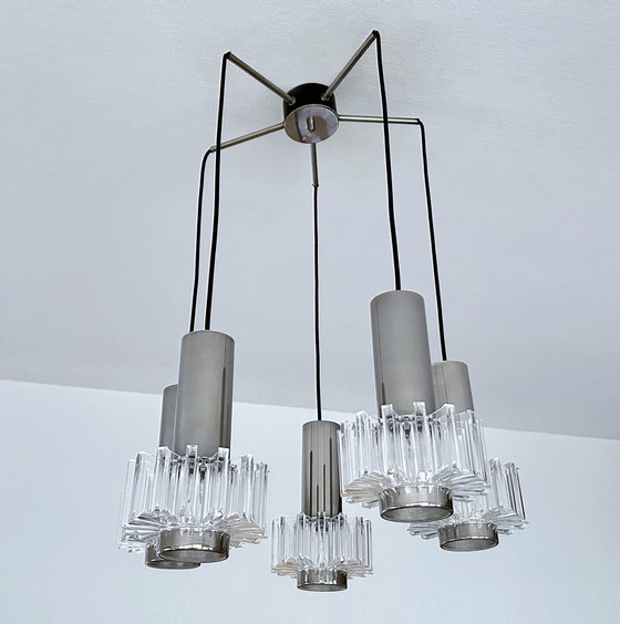 Image 1 of Vintage Space Age Cascade Pendant Lamp
