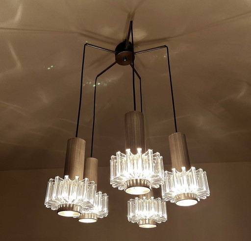 Vintage Space Age Cascade Pendant Lamp
