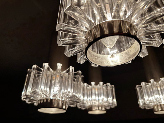 Image 1 of Vintage Space Age Cascade Pendant Lamp