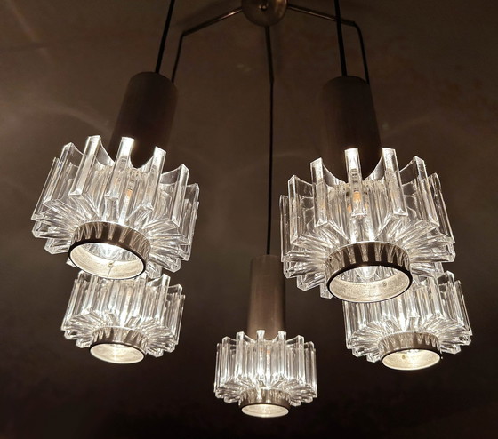 Image 1 of Vintage Space Age Cascade Pendant Lamp