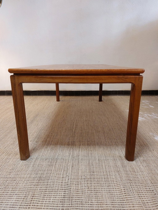 Table basse vintage avec plateau "flottant