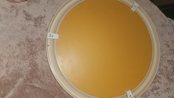 Image 1 of Espejo beige de la era espacial de los años 70