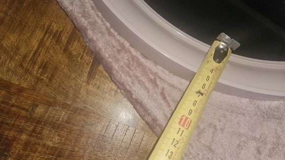 Image 1 of Espejo beige de la era espacial de los años 70