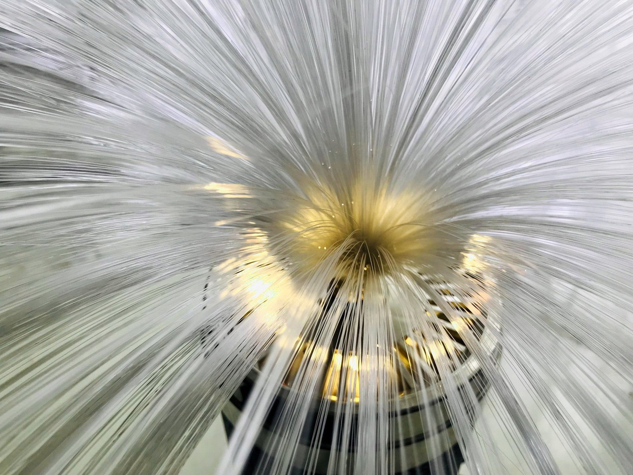 Vintage fiber optic lamp on sale