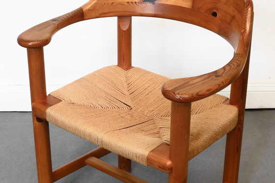 Image 1 of 4 Rainer Daumiller Arm Chair Set Wickerwork Pine Dining Room