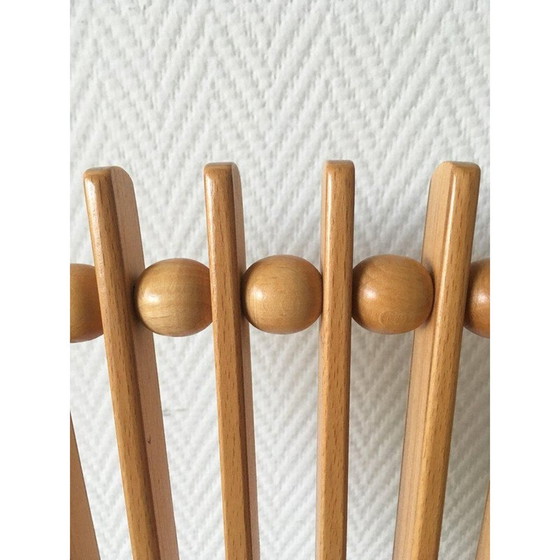 Image 1 of Set of 4 vintage chairs for Westnofa in wool and oakwood 1980