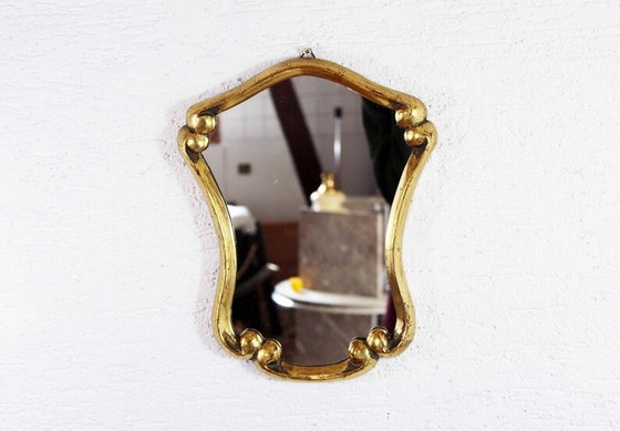 Image 1 of Mirror gilded with gold leaf, France 1930