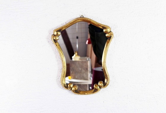 Image 1 of Miroir doré à la feuille d'or, France 1930