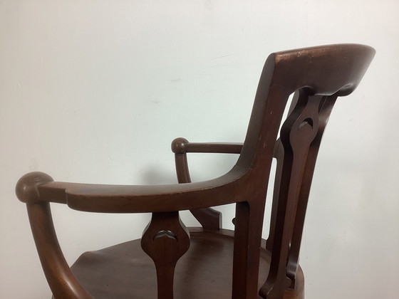 Image 1 of Arts And Crafts Art Nouveau Captain Chair Bureaustoel 