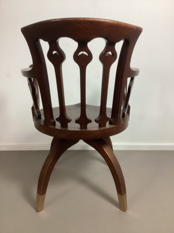 Image 1 of Arts And Crafts Art Nouveau Captain Chair Bureaustoel 