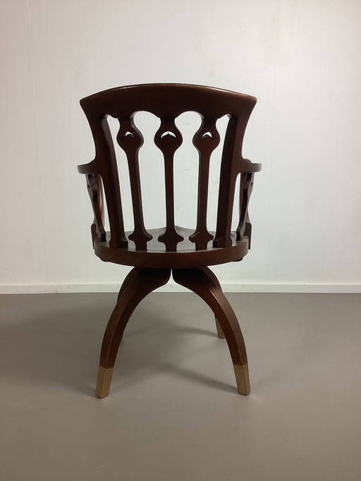 Arts And Crafts Art Nouveau Captain Chair Bureaustoel 