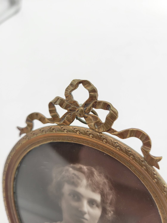 Image 1 of Antique Brass Photo Frame