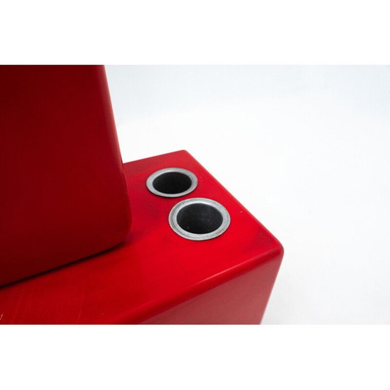 Image 1 of Perchero modular rojo de mediados de siglo de Carlo di Carli para Fiarm, Italia, década de 1960