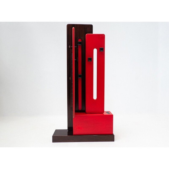 Image 1 of Perchero modular rojo de mediados de siglo de Carlo di Carli para Fiarm, Italia, década de 1960